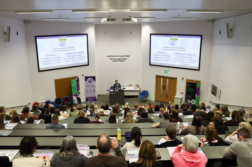 Patrick at the 50th Anniversary Conference of the Literacy Association of Ireland